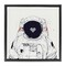 Stupell Industries Minimal Astronaut with Heart Floating Frame Design by Balazs Solti